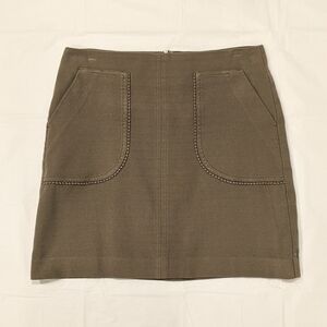 LOFT Light Olive Green Skirt, Size 4